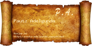 Pautz Adelgunda névjegykártya